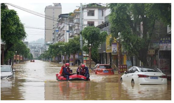 China: Flood Situation After Heavy Rains