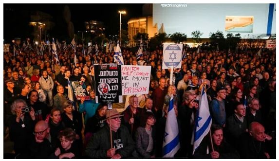 Great Demonstration against Netanyahu In Israel