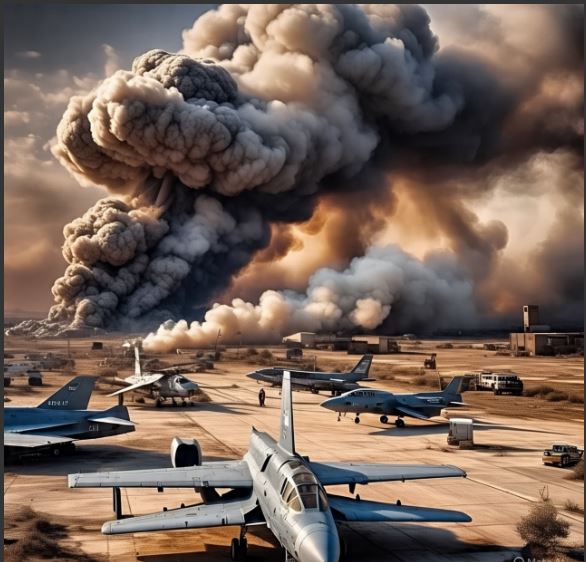 Israeli attacks destroy six Iranian airports and martyr 10 soldiers