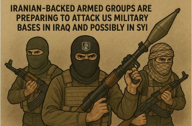 Iranian -backed armed groups are preparing to attack US military bases in Iraq and possibly in Syria.