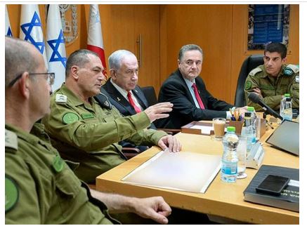 Further Action against Hamas Is Not Empty Of Danger; Briefing the Cabinet of the Israeli Army Chief