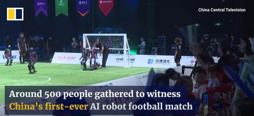 Football Competition Between Artificial Intelligence -Driven Automatic Robots