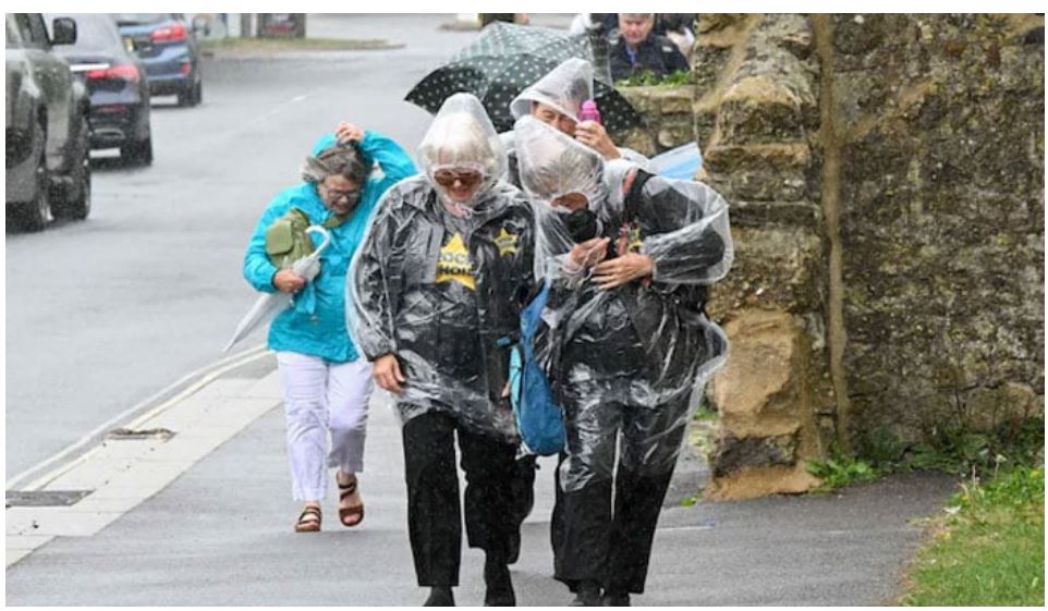 Citizens in Scotland and Ireland are trying to avoid strong winds and rain