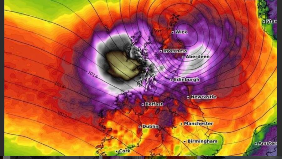 Storm Flores Hits Britain and Ireland